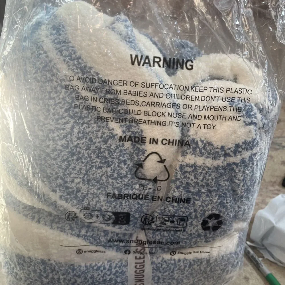 Snuggle Sac Queen Size Bedding Blankets,